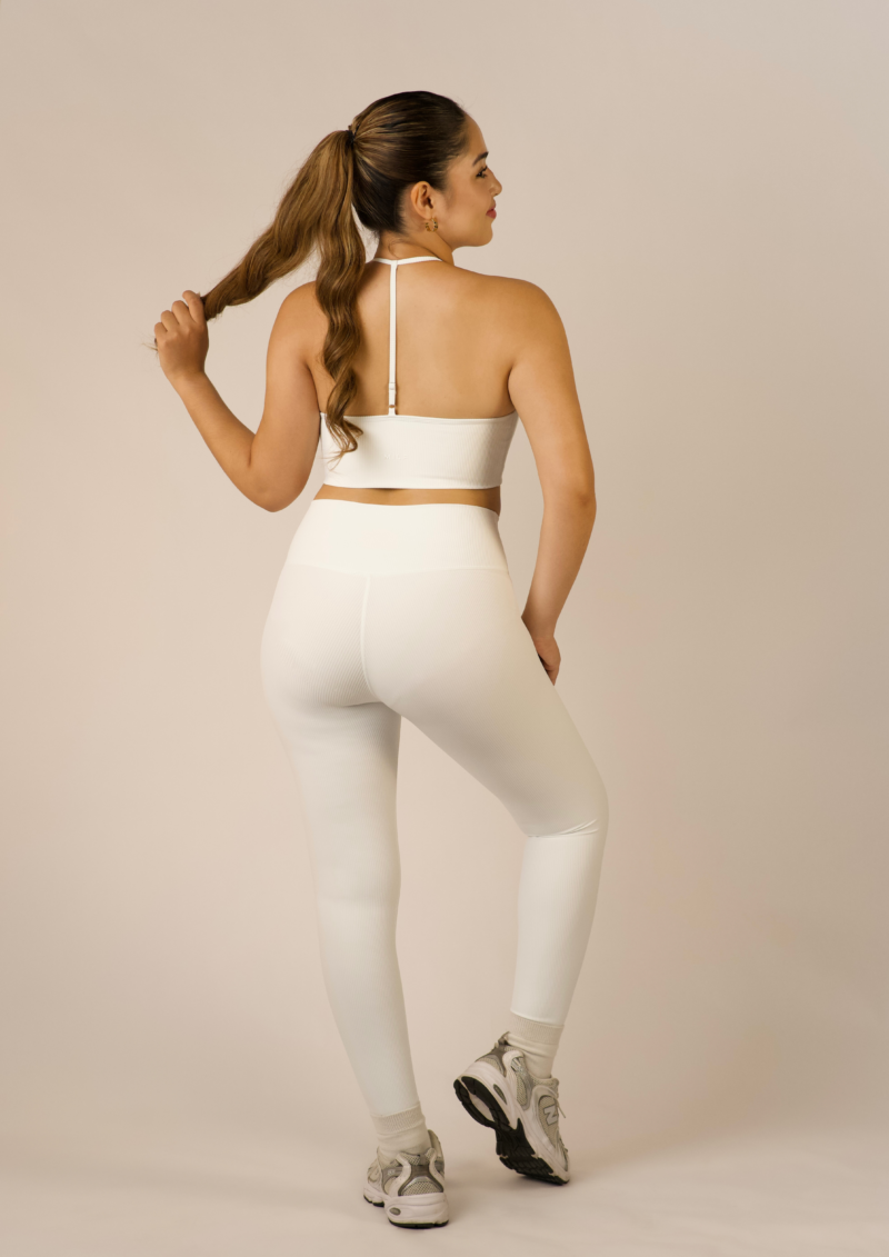 White Cross Waist Pants - Image 2